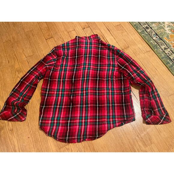 Victorias Secret Red Plaid Pajamas Pant Long Sleeve Shirt Cozy Set Womens Large - Picture 5 of 8
